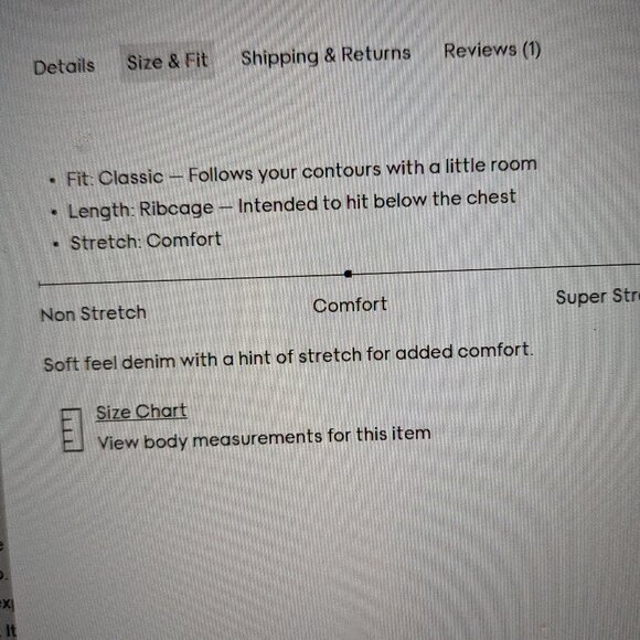 The Cecily Denim Bralette - Picture 6 of 8